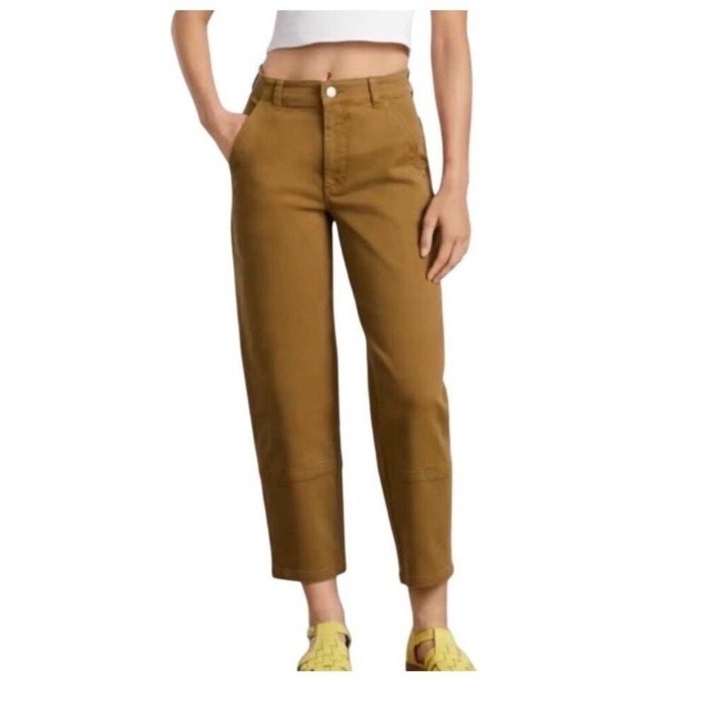 Everlane Womens Utility Barrel Pants Size 2 Golden Brown Organic Cotton sustaina